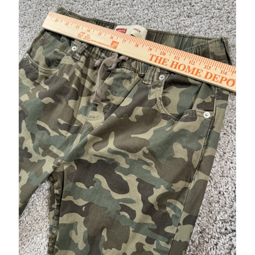 Levi's Camo Jogger Pants Drawstring Military Casual‎ Boys 16 28x28 - Picture 7 of 8